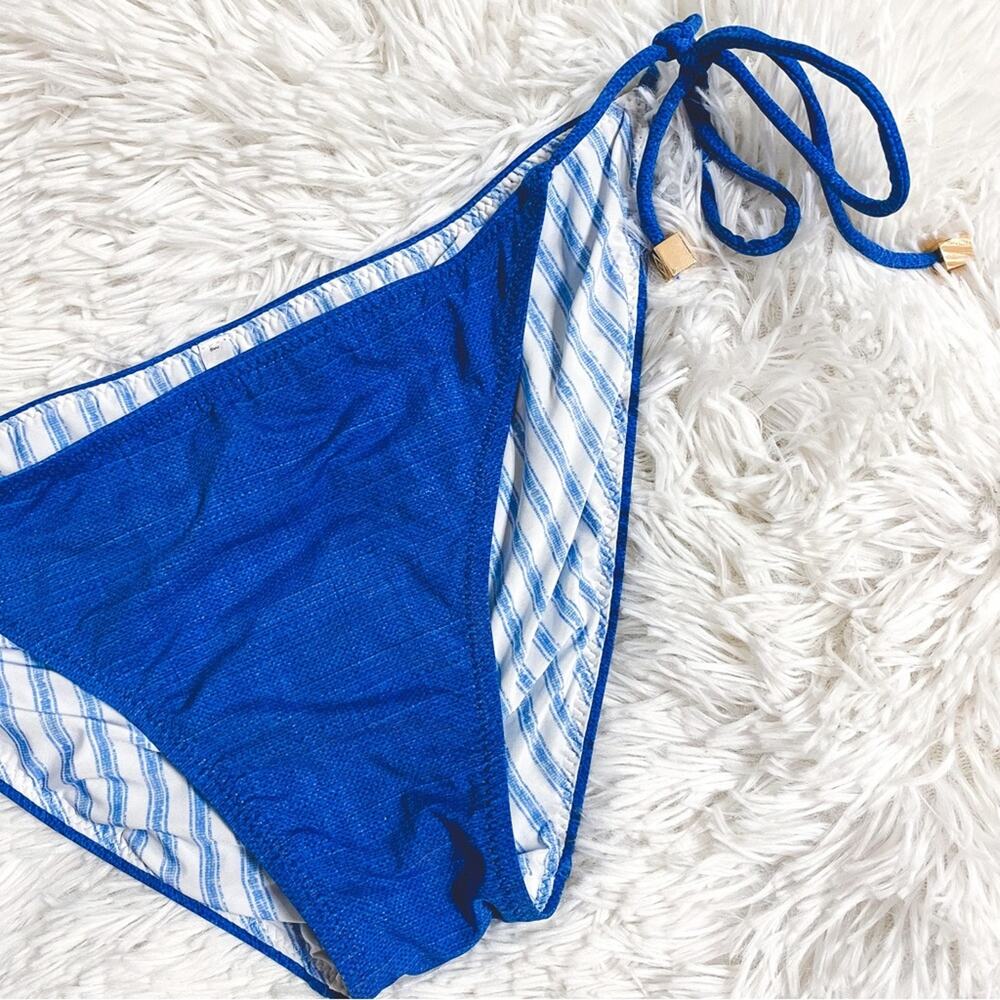 VERA BRADLEY • Blue Stripe String Bikini Bottoms